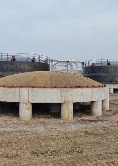 立式储罐施工现场